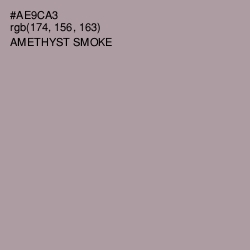 #AE9CA3 - Amethyst Smoke Color Image